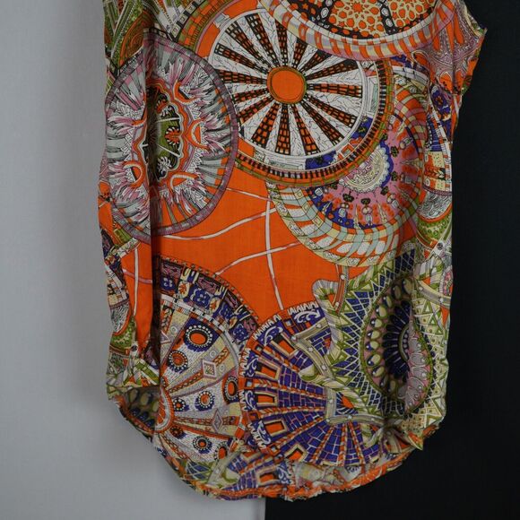 Colorful PIKO 1988 Rayon Women's Tank Top Size S/M Style T2235 Art to Wear - Picture 10 of 14